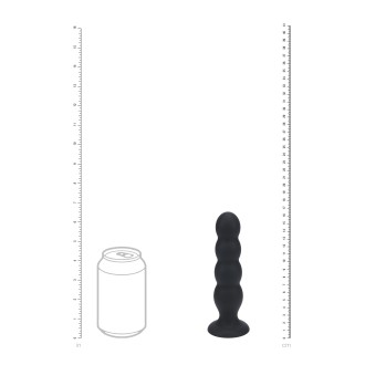 Levelz Quad Rattle Liquid Silicone Anal Plug - XL - Black