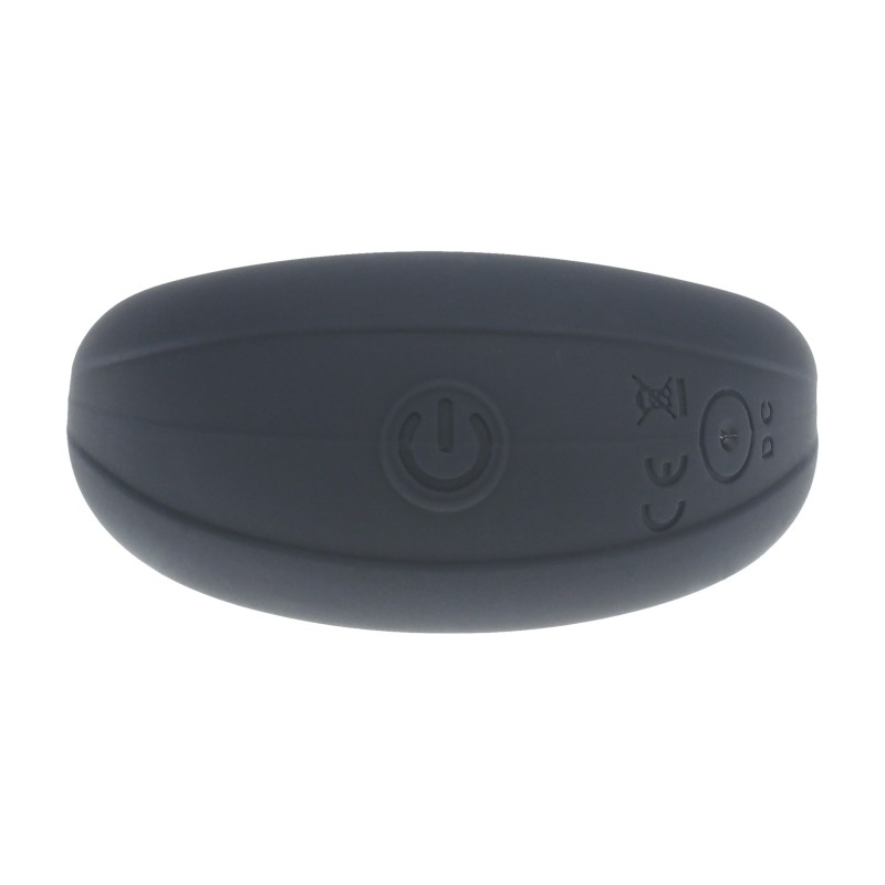 Levelz Vibrating Liquid Silicone Cock and Ball Ring - Black