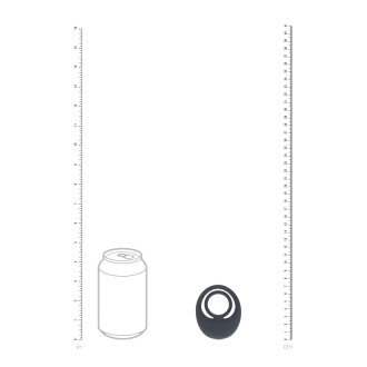 Levelz Vibrating Liquid Silicone Cock and Ball Ring - Black