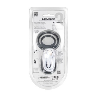 Levelz Vibrating Cock and Ball Ring with Paw Stimulator - Black