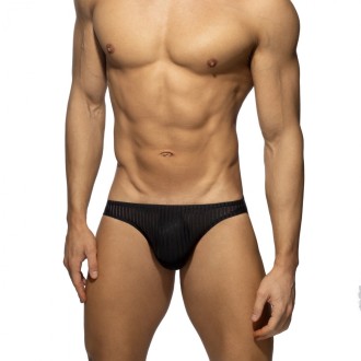 Addicted Black Stripe Bikini Brief