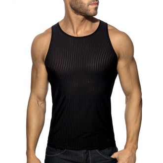 Addicted Black Stripe Tank Top