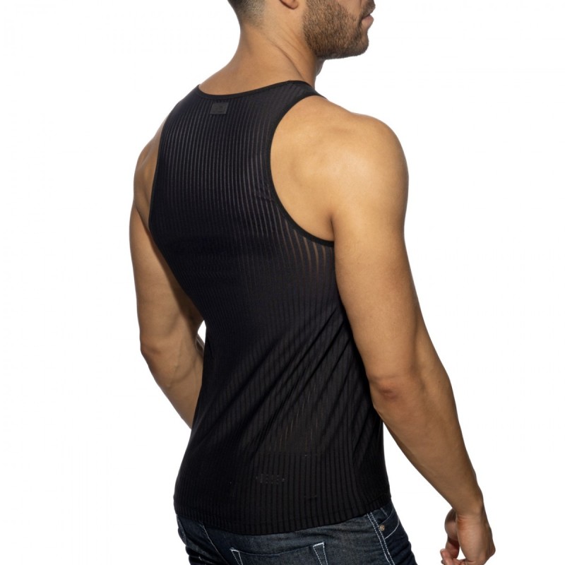 Addicted Black Stripe Tank Top