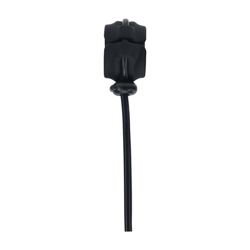 Levelz Detachable Wide Adjustable Silicone Lasso Cockring - 5mm - Black