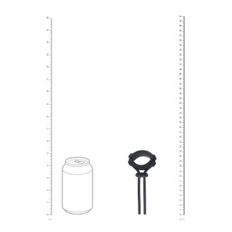 Levelz Detachable Wide Adjustable Silicone Lasso Cockring - 5mm - Black