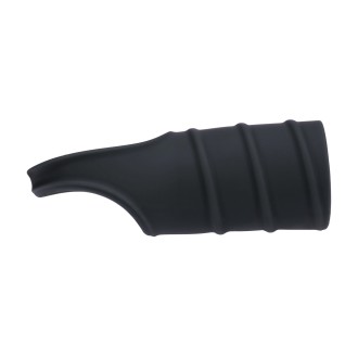 Levelz Silicone Cockring and Ribbed Sleeve - Black