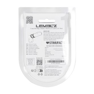 Levelz 2 Loop Silicone Cockring - Black