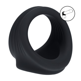Levelz Silicone Cock and Ball Harness - Black