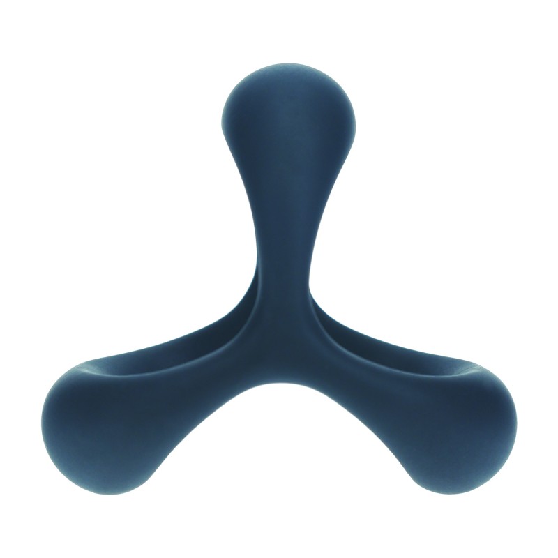 Levelz Tri O Ergo Silicone Cockring - Black