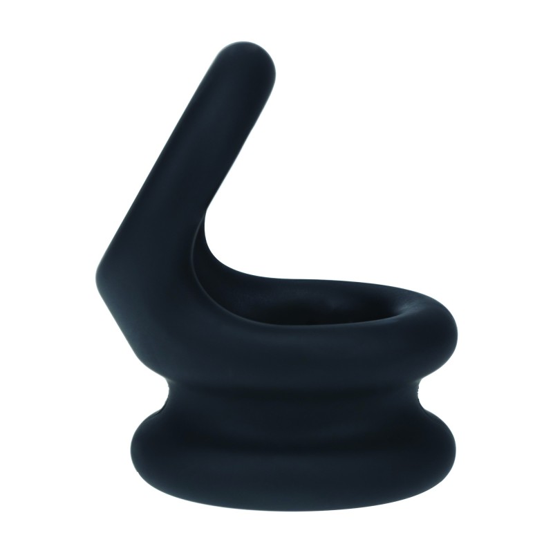Levelz Wide Double O Silicone Cockring - S - Black