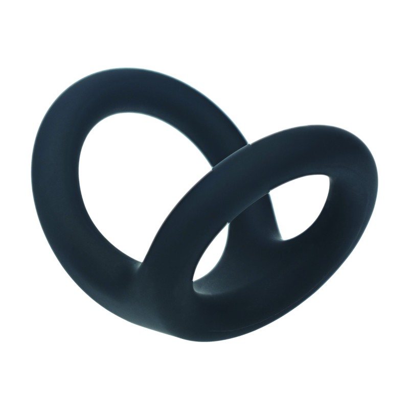 Levelz Double O Silicone Cockring - L - Black