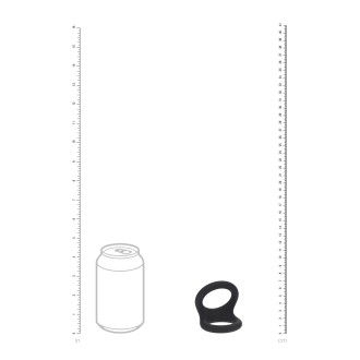 Levelz Double O Silicone Cockring - L - Black
