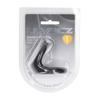 Levelz Double O Silicone Cockring - M - Black
