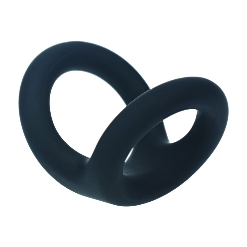 Levelz Double O Silicone Cockring - M - Black