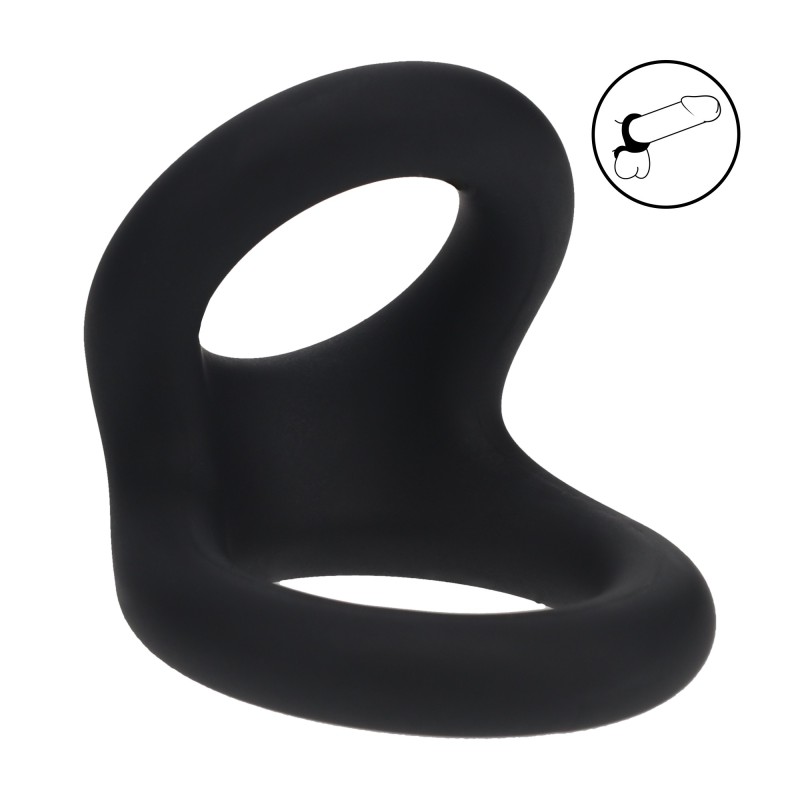 Levelz Double O Silicone Cockring - S - Black