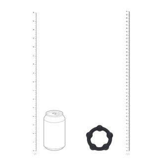 LEVELZ Beaded Silicone Cockring - L - 45mm - Black