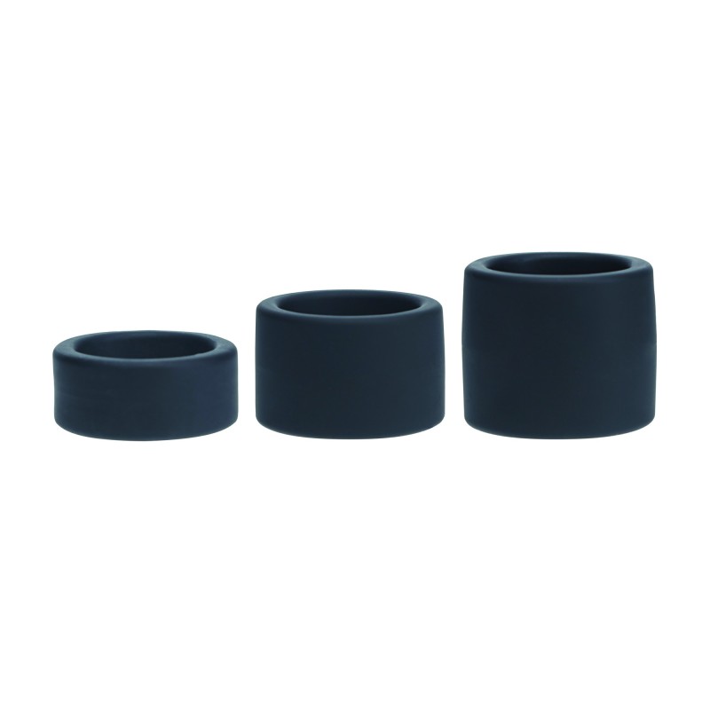 Levelz Liquid Silicone Ball Strap Set of 3 - S/M/L - Black