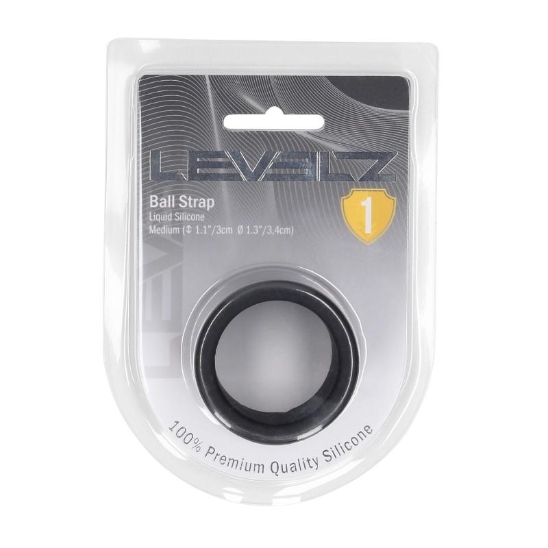 Levelz Liquid Silicone Ball Strap - M - 34mm - Black