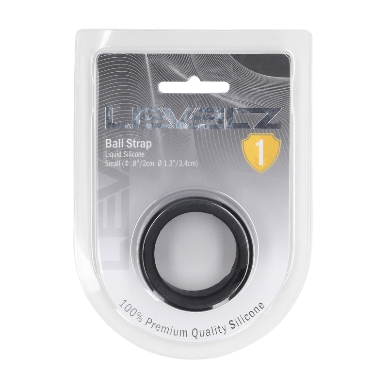Levelz Liquid Silicone Ball Strap - S - 34mm - Black
