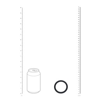 Levelz Wide O Silicone Cockring - XL - 50mm - Black