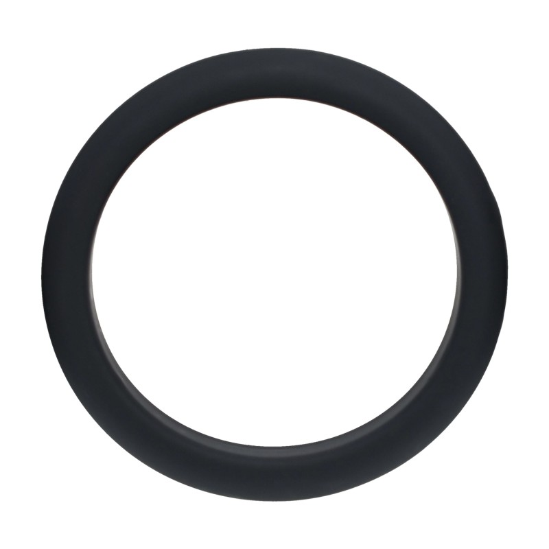 Levelz Wide O Silicone Cockring - XL - 50mm - Black