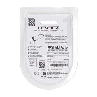 Levelz Wide O Silicone Cockring - S - 30mm - Black