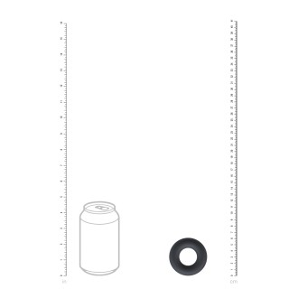 Levelz Liquid Silicone Cockring - M - Black