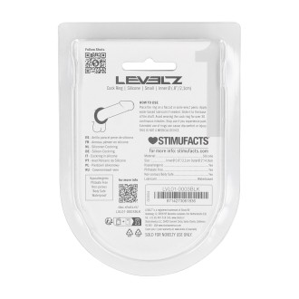 Levelz Liquid Silicone Cockring - S - Black