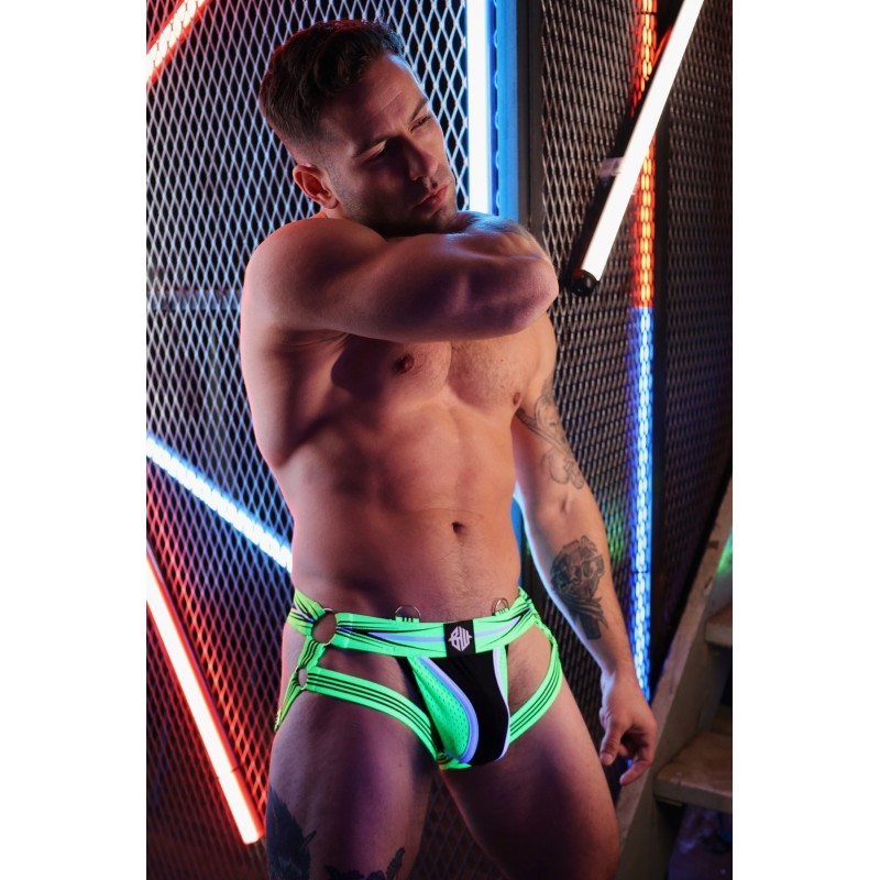 BREEDWELL Circuit Breaker Jock Neon Green
