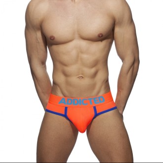 Addicted AD917 Neon Cockring Swimderwear Brief Neon Orange