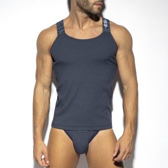 ES Collection TS294 Recycled Rib Tank Top Navy