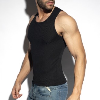 ES Collection TS313 Recycled Rib Sports Tank Top Black