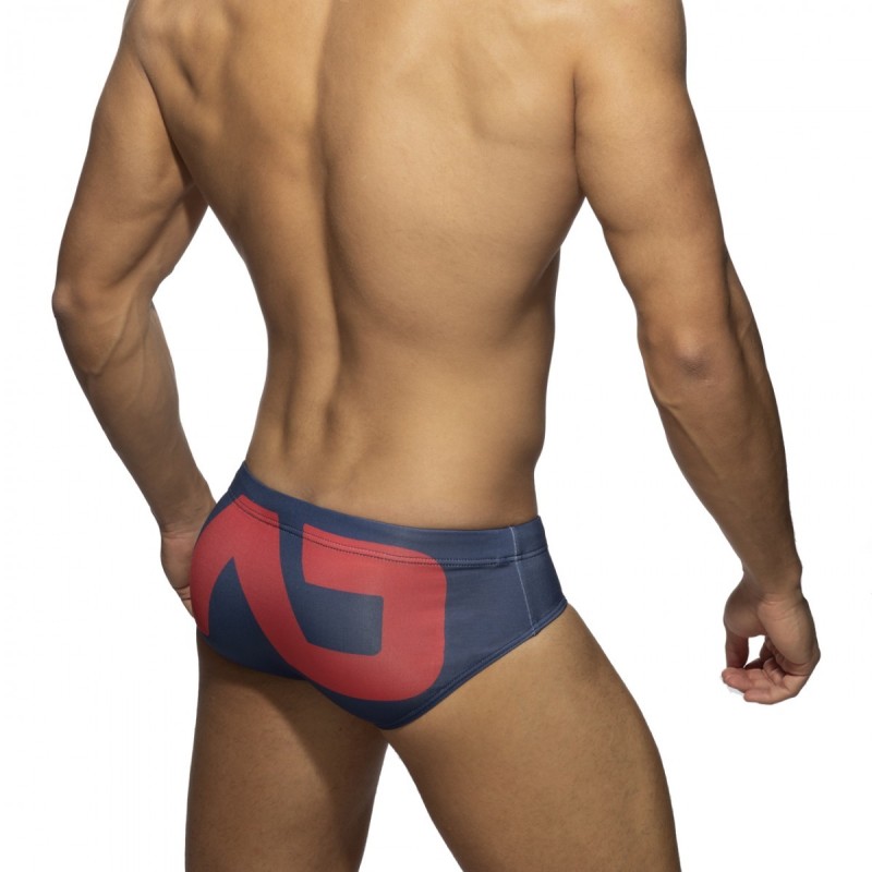 Addicted ADS045 Extra-Large AD Logo Brief Navy