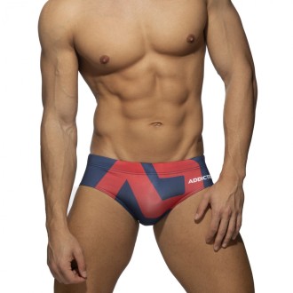 Addicted ADS045 Extra-Large AD Logo Brief Navy