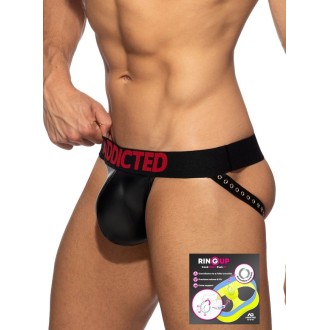 AD Fetish ADF145 Tape Rub Ring Up Jock Black