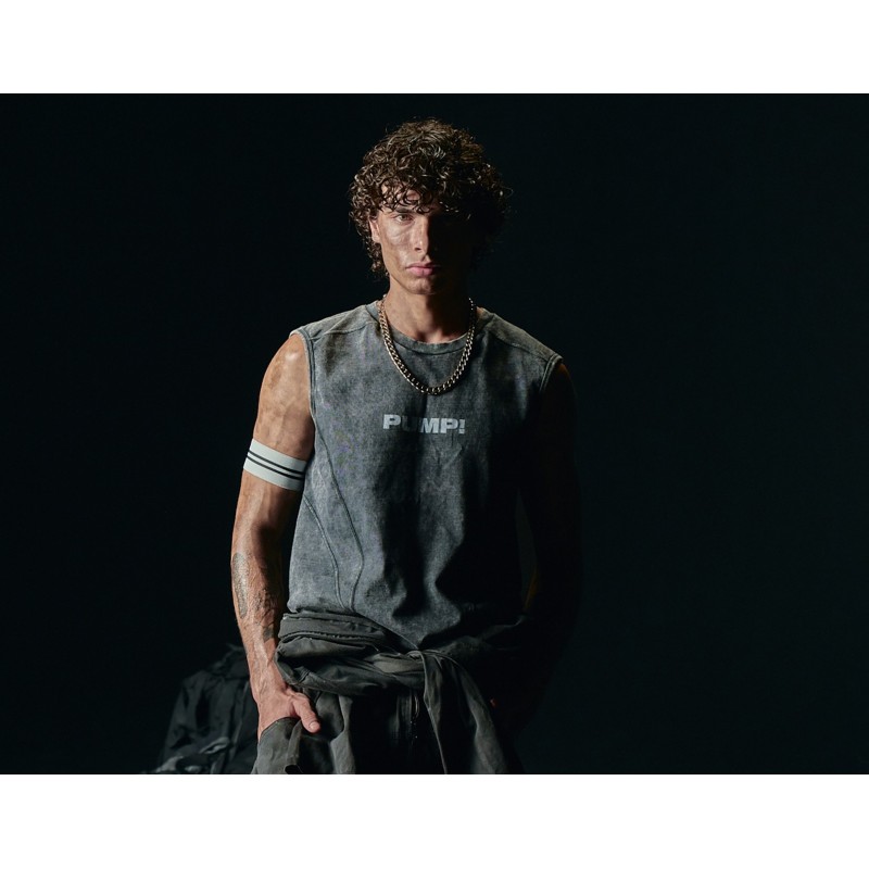 PUMP 14026 Black Washed Tank Top