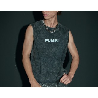 PUMP 14026 Black Washed Tank Top