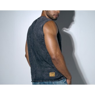 PUMP 14026 Black Washed Tank Top