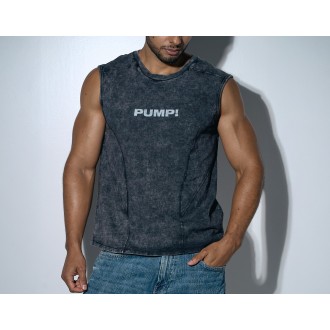 PUMP 14026 Black Washed Tank Top