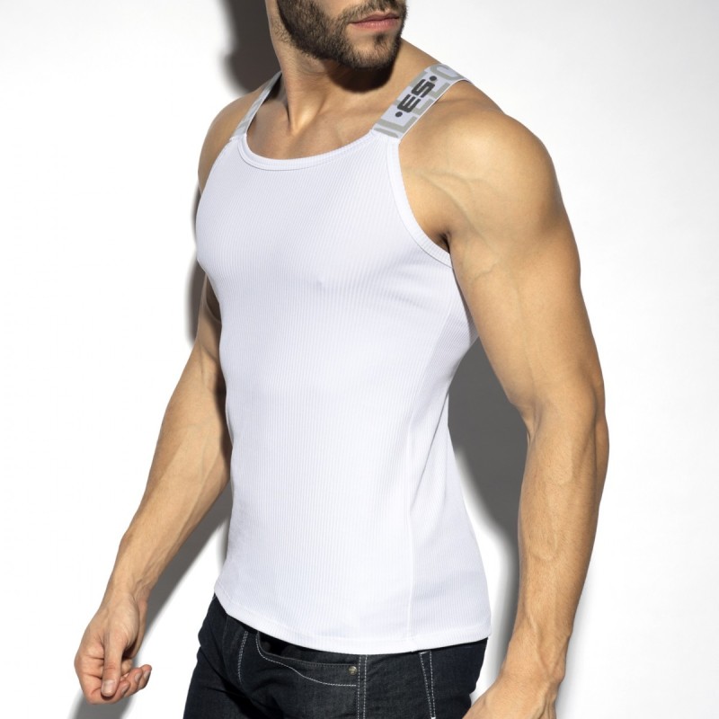 ES Collection TS294 Recycled Rib Tank Top White