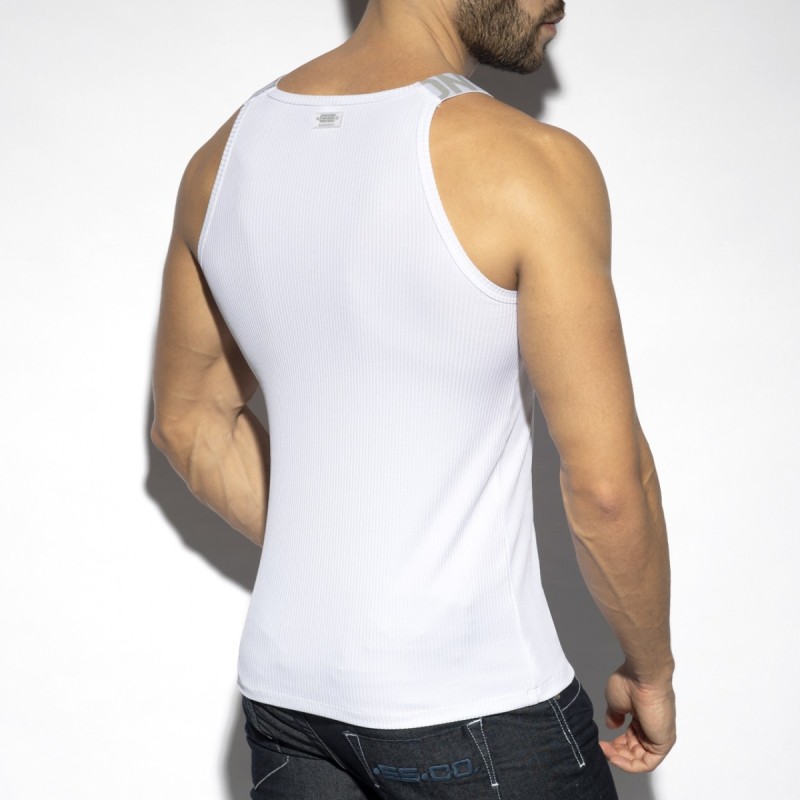 ES Collection TS294 Recycled Rib Tank Top White