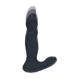 Levelz Vibrating and Thrusting Silicone Prostate Massager - Black