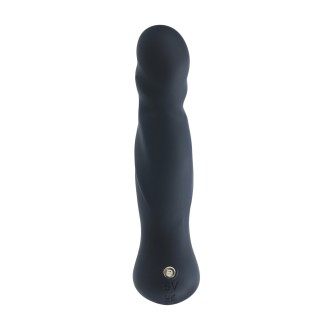 Levelz Vibrating and Thrusting Silicone Prostate Massager - Black