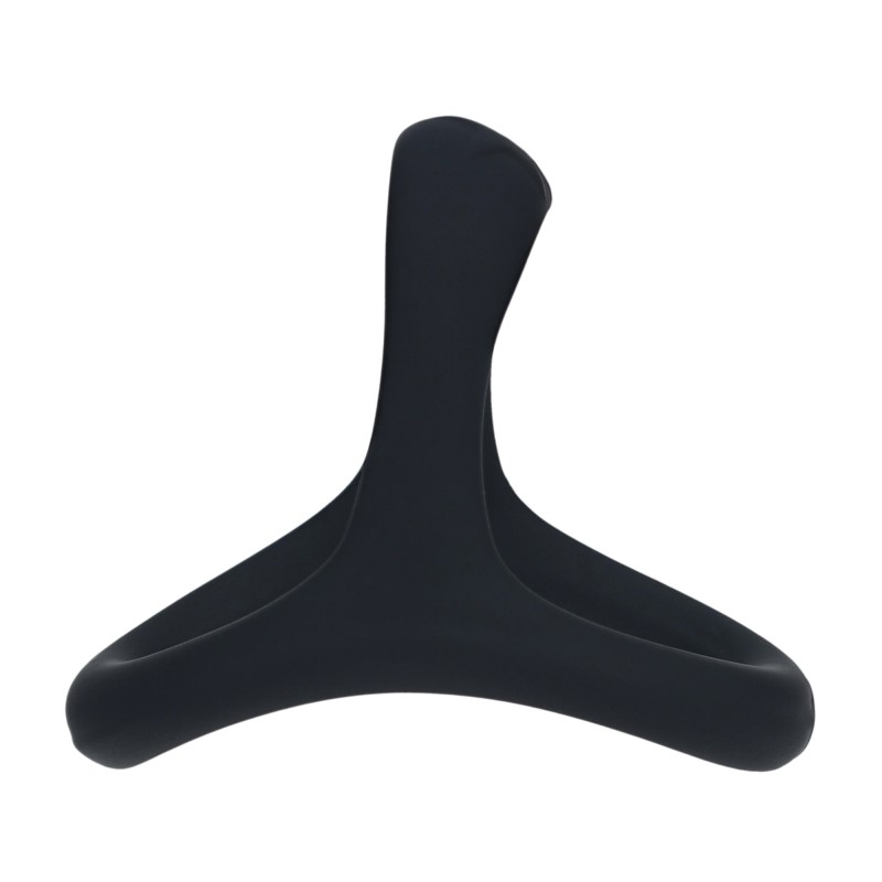 Levelz Soft Bead Grip Silicone Cock and Ball Ring - Black