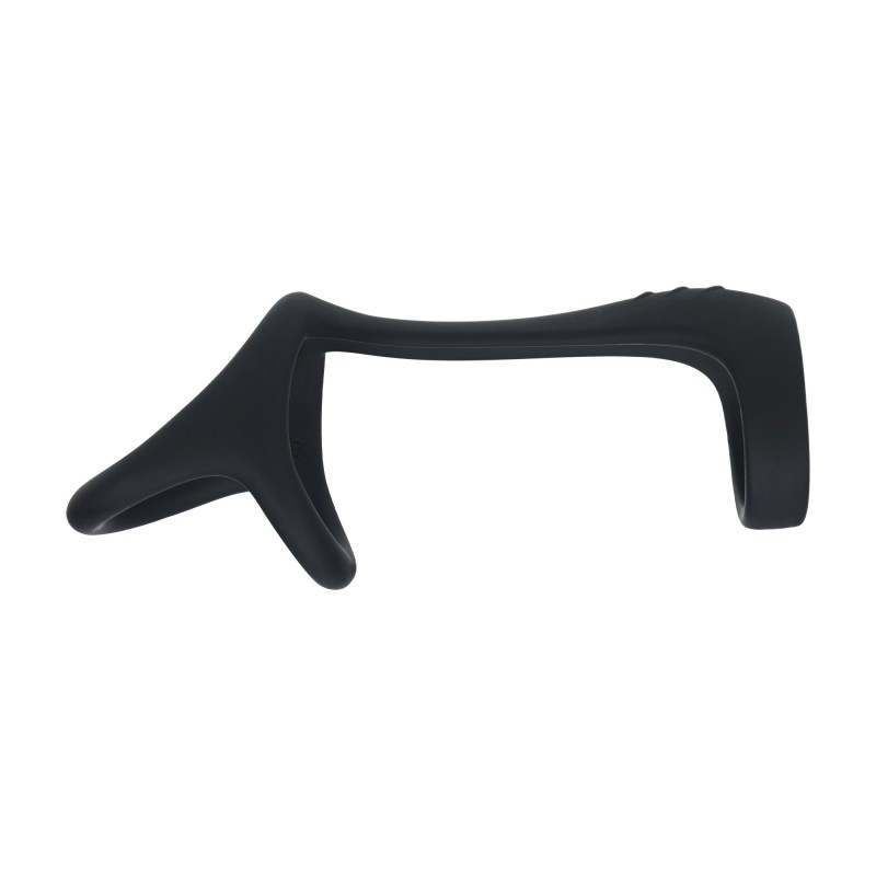 Levelz Tri O Silicone Shaft Cock and Ball Ring - Black Levelz Tri O Silicone Shaft Cock and Ball Ring - Black