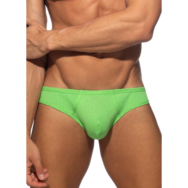 Addicted AD1379 Puff Bikini Brief Lemon Green