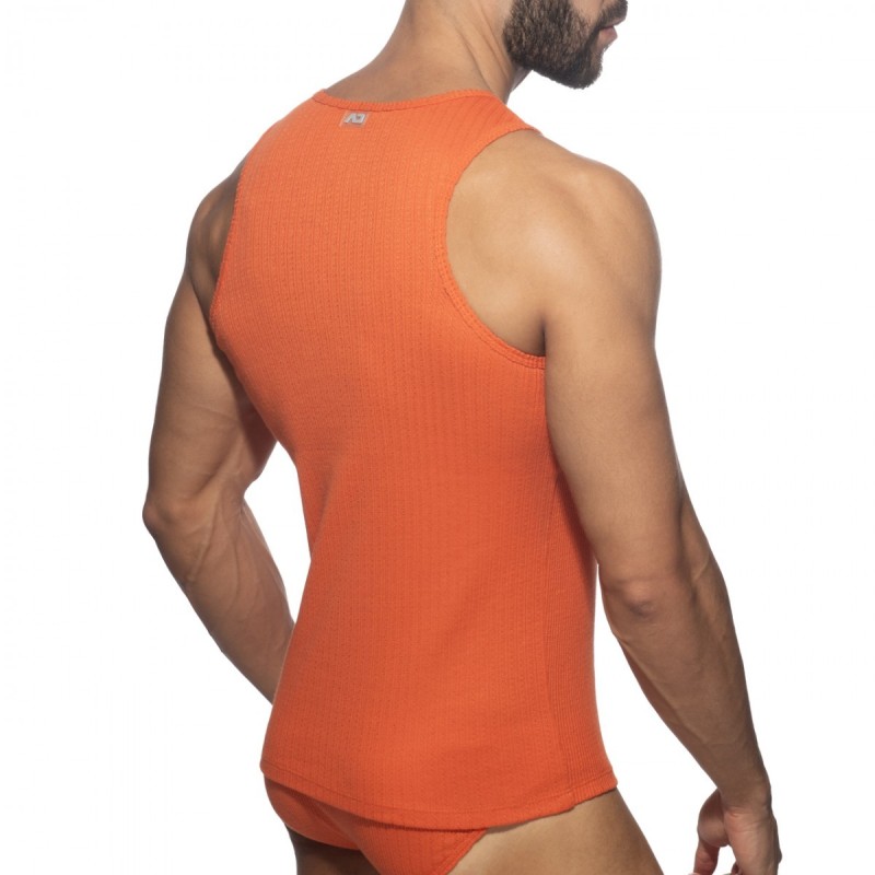 Addicted AD1378 Puff Tank Top Orange