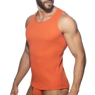 Addicted AD1378 Puff Tank Top Orange