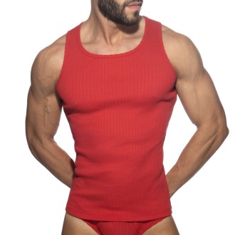Addicted AD1378 Puff Tank Top Red