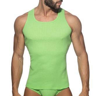 Addicted AD1378 Puff Tank Top Lemon Green